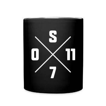 Stuttgart X 0711 - Tasse einfarbig - Schwarz - Vorne