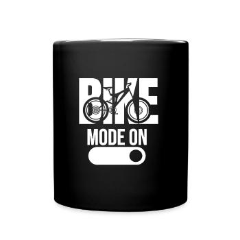 Mode Vélo en mode VTT - Mug uni - noir - Devant