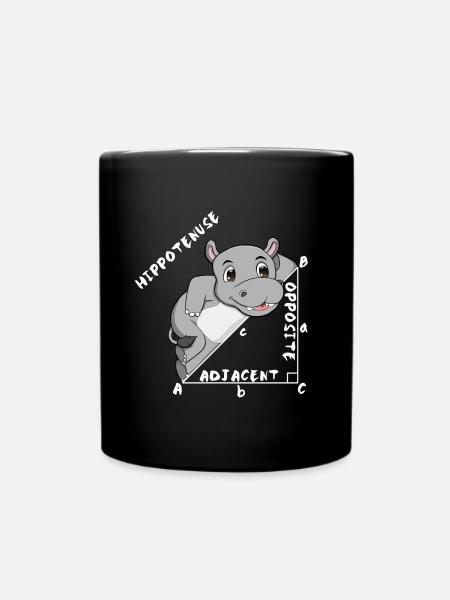 Hippotenuse Cool Fun Shirt Pythagore Math Lovers - Mug uni - noir