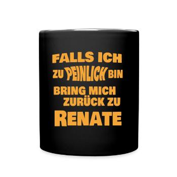 Renate - Tasse einfarbig - Schwarz - Vorne