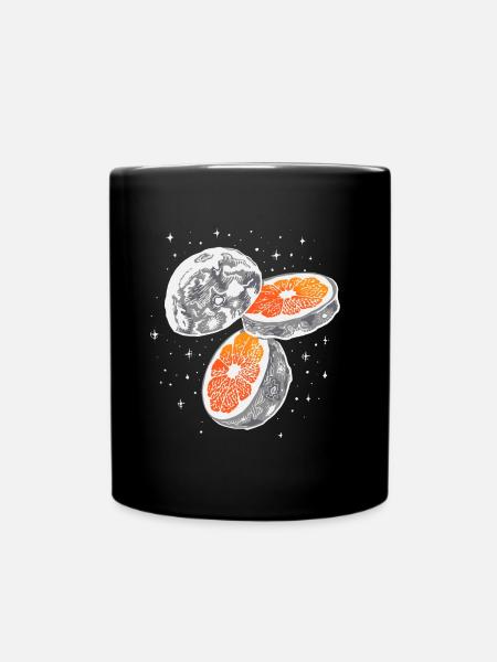 Orange from the moon - Full Colour Mug - black