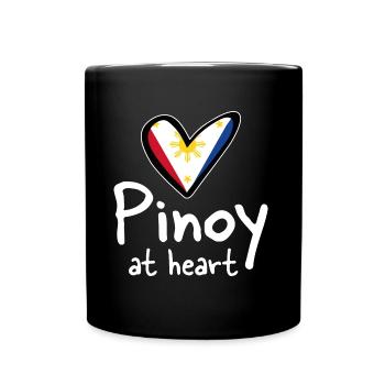 Philippinen Filipino Pinoy Liebe Herz Geschenk - Tasse einfarbig - Schwarz - Vorne