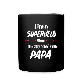 Father's Day Gift - Superhero Papa - Full Colour Mug - black - Front