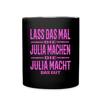 Julia - Tasse einfarbig - Schwarz - Vorne