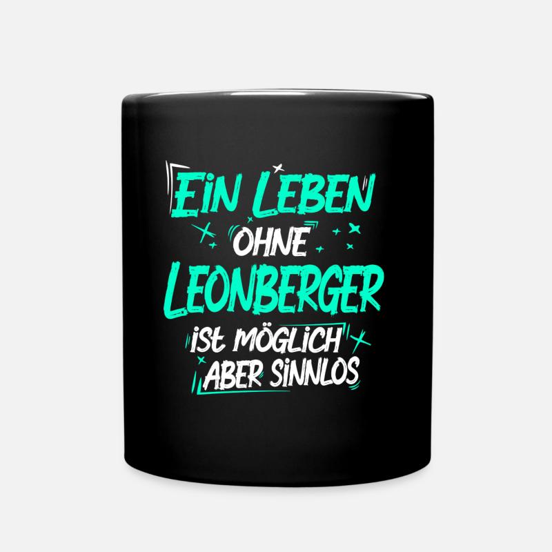 Leonberger - Tasse einfarbig - Schwarz