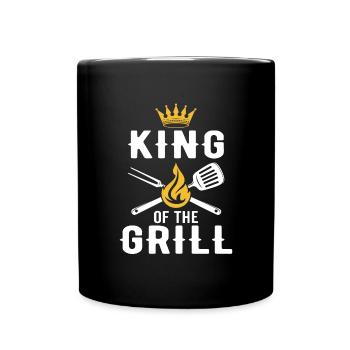 King of The Grill - Full Colour Mug - black - Front