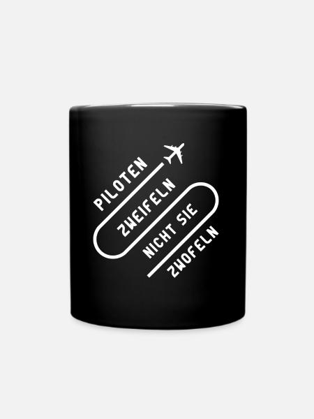 Pilot - Tasse einfarbig - Schwarz