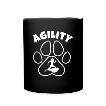 Agility Dog Sports - Full Colour Mug - black - Front