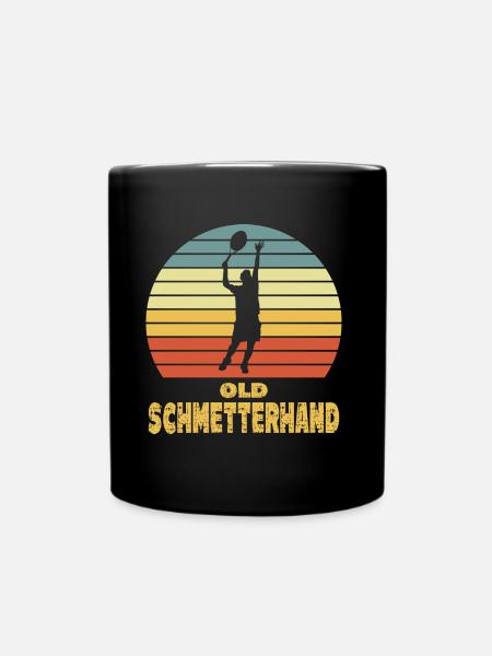 Old Schmetterhand Tennis - Tasse einfarbig - Schwarz