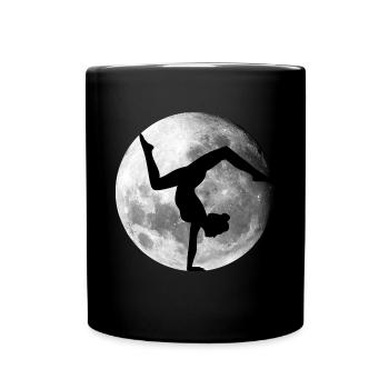 Moon Acrobatics Gymnastics Gymnastics - Full Colour Mug - black - Front
