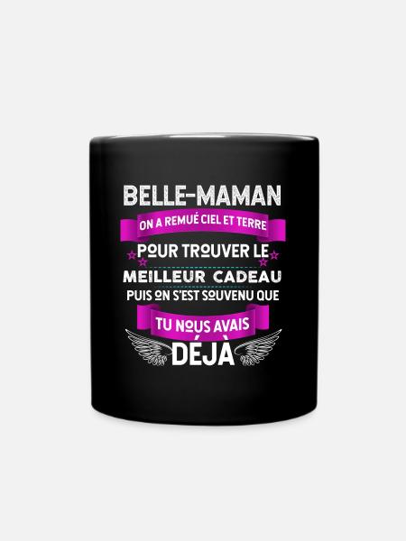 Belle-Mère idée Cadeau Humour Belle-maman - Mug uni - noir