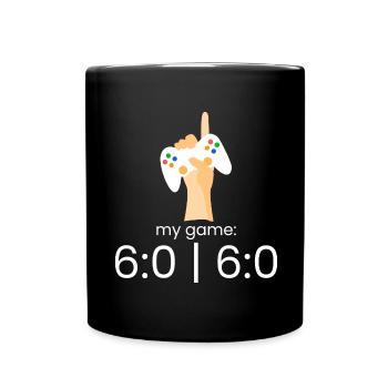 my game: 6:0 | 6:0 - Full Colour Mug - black - Front