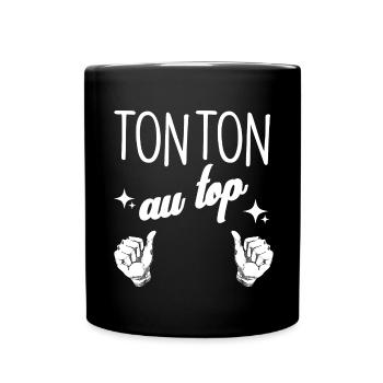 Mon Tonton Au Top - Mug uni - noir - Devant
