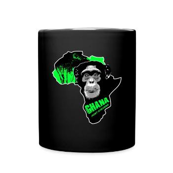 Ghana - Chimpanzees - Full Colour Mug - black - Front