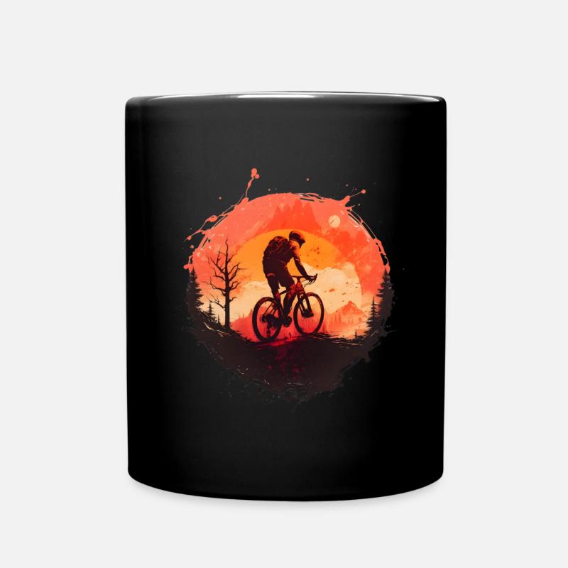 Mountainbike - Tasse einfarbig - Schwarz