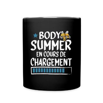 Body Summer Chargement Cadeau Musculation - Mug uni - noir - Devant