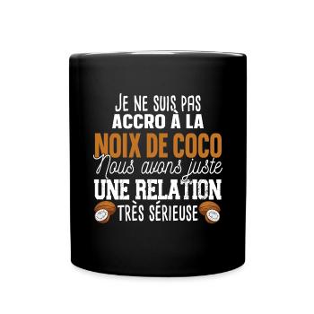 Noix Fruit Relation Cadeau Humour Exotique - Mug uni - noir - Devant
