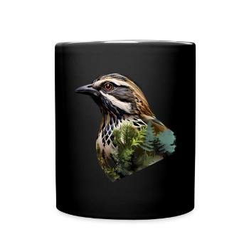 Quail - Full Colour Mug - black - Front