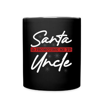 Santa Claus promotes me to uncle - Full Colour Mug - black - Front