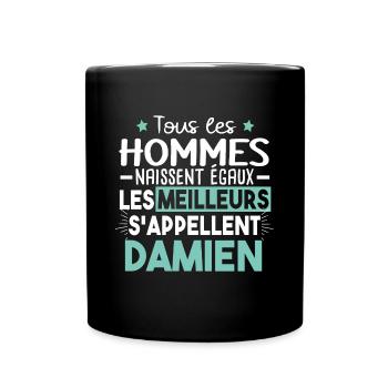 Damien Prénom Homme Cadeau Humour - Mug uni - noir - Devant