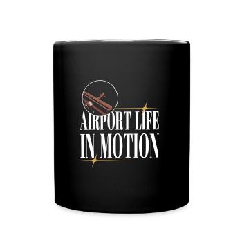 Airport Life in Motion Airport Life & Vehicles - Full Colour Mug - black - Front