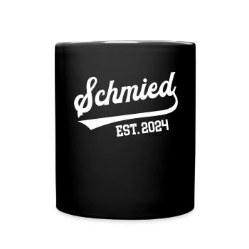 Schmied 2024 Ausbildung Prüfung Schmiede Azubi - Tasse einfarbig - Schwarz - Vorne