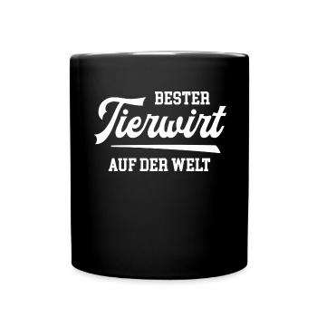 Bester Tierwirt Tierzüchter Züchter Tiere Landwirt - Tasse einfarbig - Schwarz - Vorne