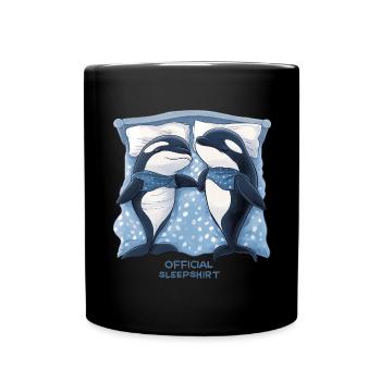 Chemise de nuit officielle Orca - Mug uni - noir - Devant
