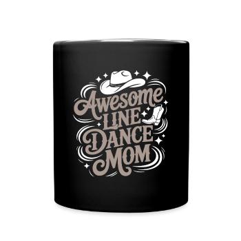 Line Dance Mom Wonderful Line Dance Mom - Full Colour Mug - black - Front