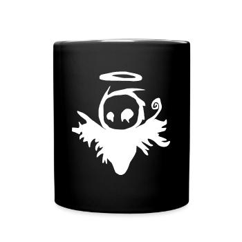 Dunkler Engel - Tasse einfarbig - Schwarz - Vorne