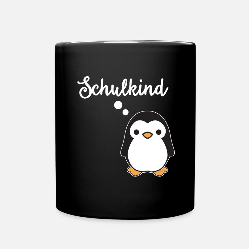 Schulkind - Einschulung - Tasse einfarbig - Schwarz