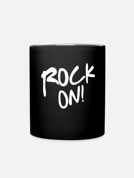 Rock on party rocker lifestyle - Mug uni - noir