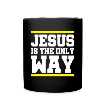 Jesus Spruch - Tasse einfarbig - Schwarz - Vorne