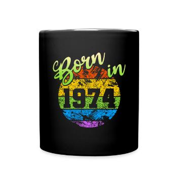 Born in 1974 - Tasse einfarbig - Schwarz - Vorne