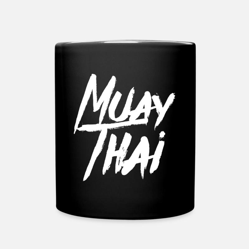 MUAY THAI Thai Boxing Martial Arts MMA Boxing - Full Colour Mug - black
