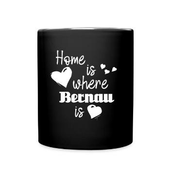 Zuhause in Bernau - Home is where Bernau is - Tasse einfarbig - Schwarz - Vorne