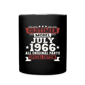Oldtimer July 1966 56th Birthday Gift Men - Full Colour Mug - black - Front