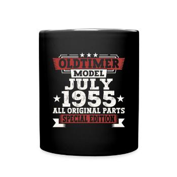 Oldtimer Juillet 1955 67ème Anniversaire Cadeau Hommes - Mug uni - noir - Devant