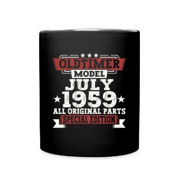 Oldtimer July 1959 63rd Birthday Gift Men - Full Colour Mug - black - Front