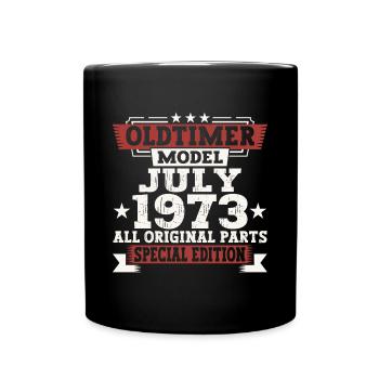 Oldtimer Juillet 1973 49ème Anniversaire Cadeau Hommes - Mug uni - noir - Devant
