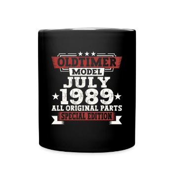 Oldtimer July 1989 33rd Birthday Gift Men - Full Colour Mug - black - Front