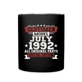 Oldtimer Juillet 1992 30ème Anniversaire Cadeau Hommes - Mug uni - noir - Devant