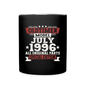Oldtimer July 1996 26th Birthday Gift Men - Full Colour Mug - black - Front
