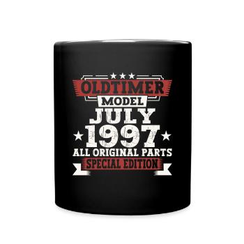 Oldtimer Juillet 1997 25ème Anniversaire Cadeau Hommes - Mug uni - noir - Devant