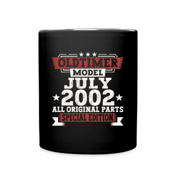 Oldtimer July 2002 20th Birthday Gift Men - Full Colour Mug - black - Front