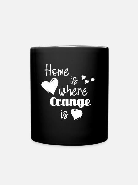 Zuhause in Crange - Home is where Crange is - Tasse einfarbig - Schwarz