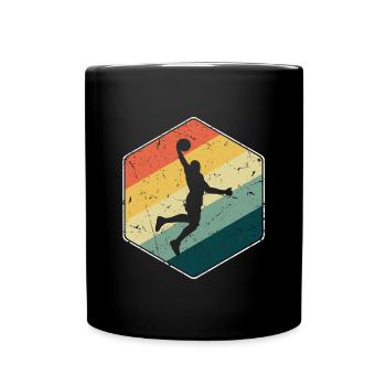 Basketball Player Dunking Basketball Player - Full Colour Mug - black - Front
