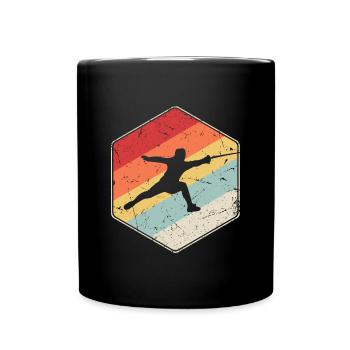 Fencing Fencing Fencing Retro - Full Colour Mug - black - Front