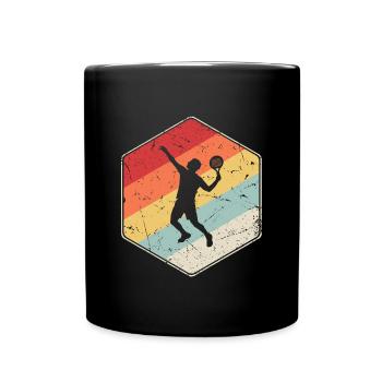 Padel Player Padel Player Vintage Padel Tennis - Full Colour Mug - black - Front