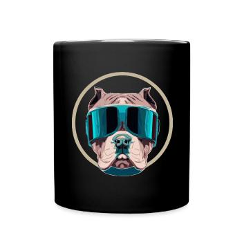 Pitbull Dog Terrier futuriste - Mug uni - noir - Devant